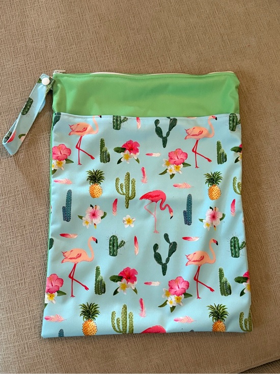 Other - Tropical Flamingo Wet/Dry Bag with Wrist Strap